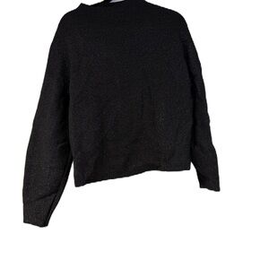 H&M Women’s M Chic Black Sparkle Cropped Sweater